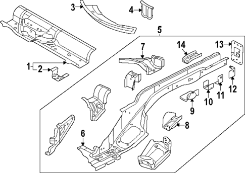 Side Rails & Crossmember for 2025 Audi Q3 #0