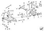 33322282061 - Rear Axle: Wheel Carrier, Rear Left for BMW Image