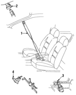 E9SZ6360233C - Electrical: Shoulder Belt for Ford Image