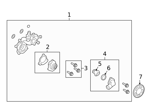 Water Pump for 2010 Mazda Tribute #0