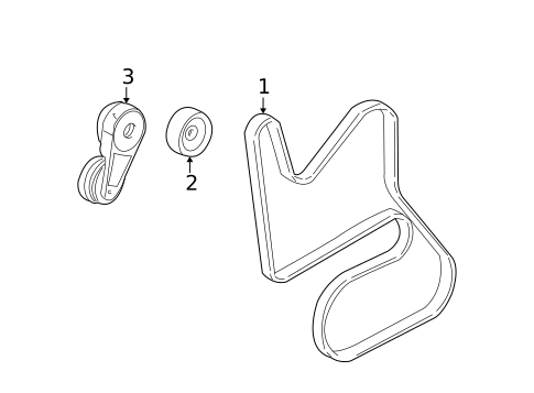 Belts & Pulleys for 2006 Buick Rendezvous #0