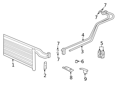 Oil Cooler for 1998 BMW 740iL #0