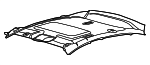 CM5Z5851916BA - Body: Headliner for FORD Image