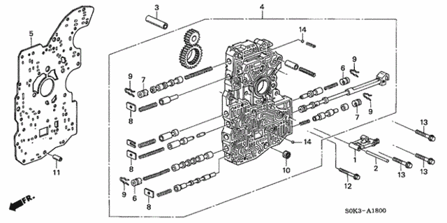 5AT Main Valve Body for 2003 Acura TL #0