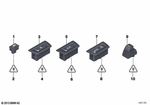 61315A64C26 - Vehicle Electrical System: Switch Centerlock for BMW Image