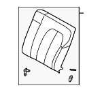 20892013307D44 - Body: Seat Back Assembly for Mercedes-Benz Image