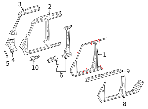 Hinge Pillar for 2020 Mercedes-Benz G63 AMG #0