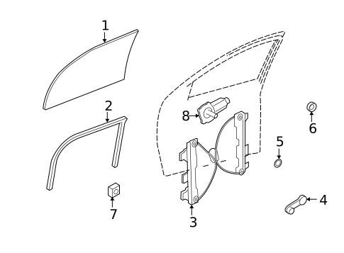 Front Door for 2011 Ford Focus #1