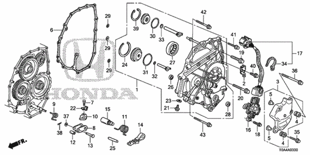 AT Left Side Cover (5AT) for 2012 Honda CR-V #0