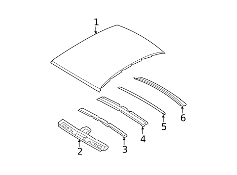 Roof & Components for 2009 Kia Spectra #0