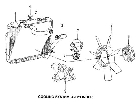 Radiator & Components for 1989 Dodge Raider #0