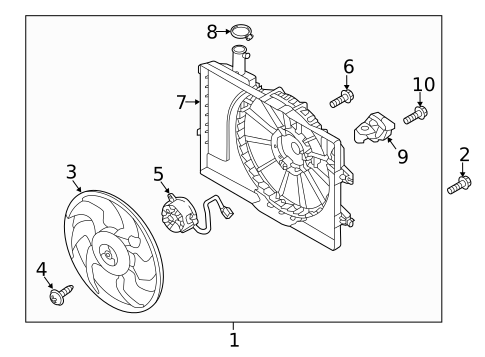 Cooling Fan for 2017 Hyundai Elantra #0