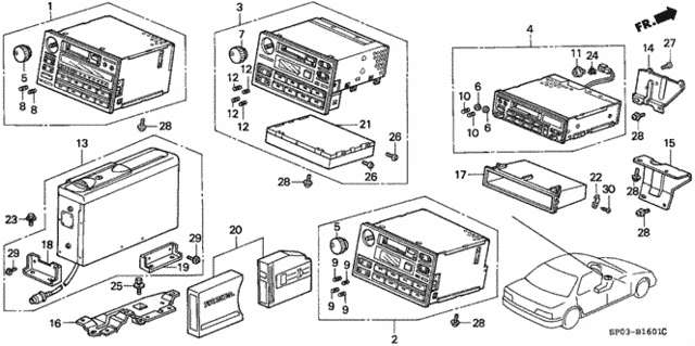 Radio for 1995 Acura Legend #0