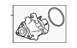 JDE38893 - : Water Pump Assembly for Jaguar: XE, XF Image