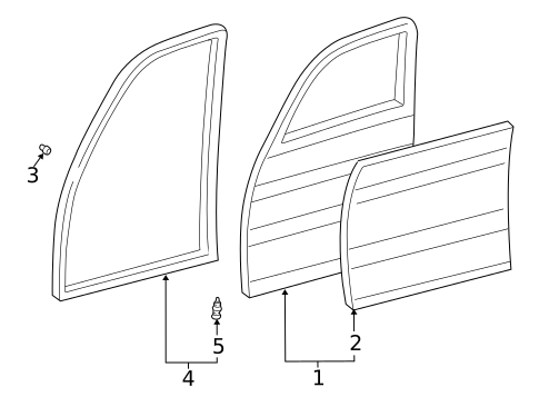 Door & Components for 2000 Toyota Land Cruiser #0