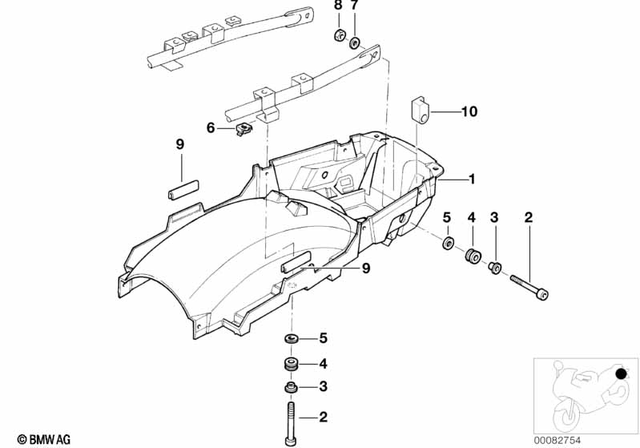 7129905386 - Frame and Mounting Parts: Isa Screw - M6X30-8.8-ZNNIV for BMW-Motorrad Image
