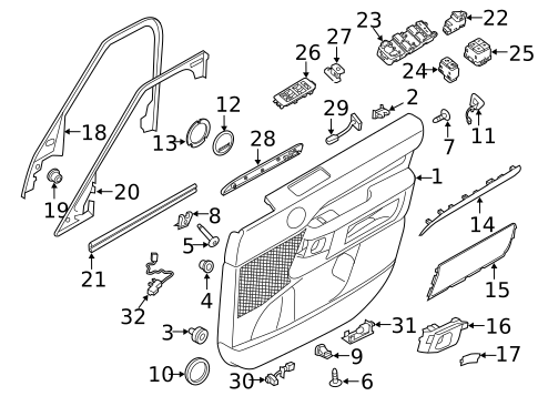 Front Door for 2019 Land Rover Range Rover Velar #6