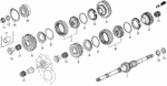 23651PG1000 - Transmission - Manual: SPRING, SYNCHRONIZER (66) for Acura Image