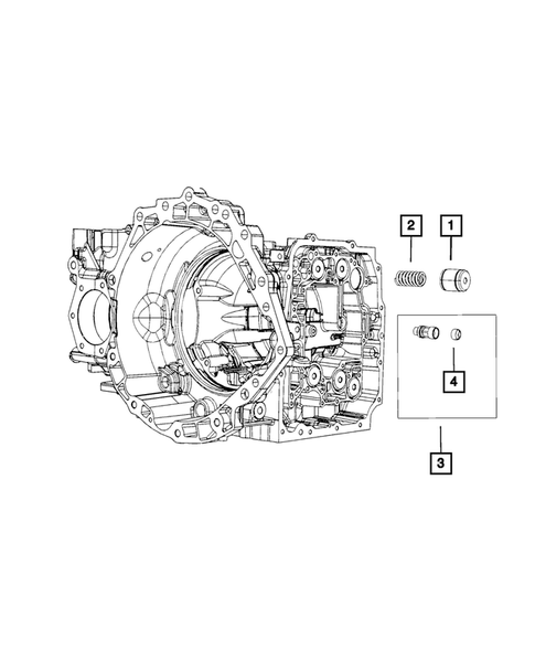 Valve Body, Accumulator, Solenoid and Parking Sprag for 2015 Ram ProMaster 2500 #2