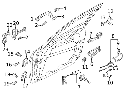 Front Door for 2020 Kia Stinger #1