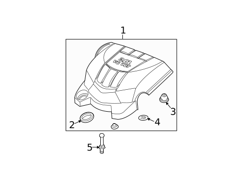 Engine Appearance Cover for 2008 Chevrolet Equinox #0