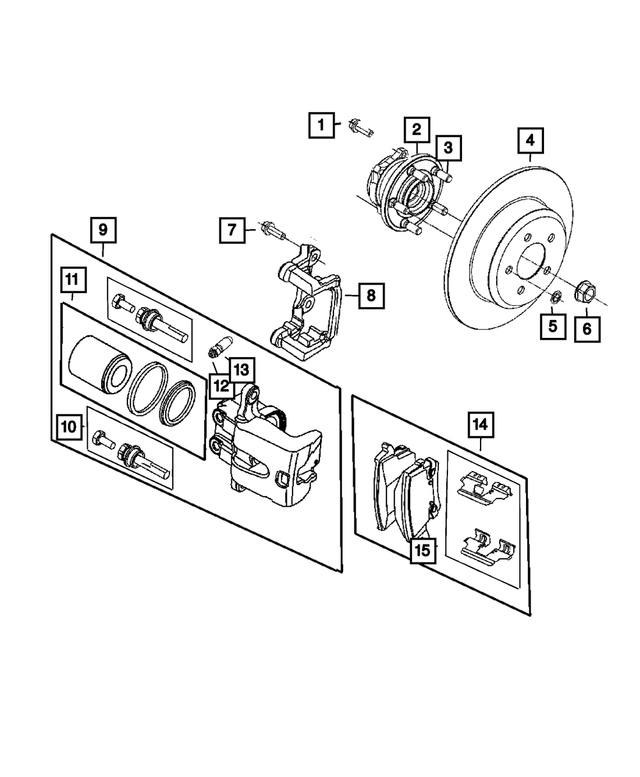 6101782 - Brakes: Push On Round With Teeth Spring Retainer for Mopar Image