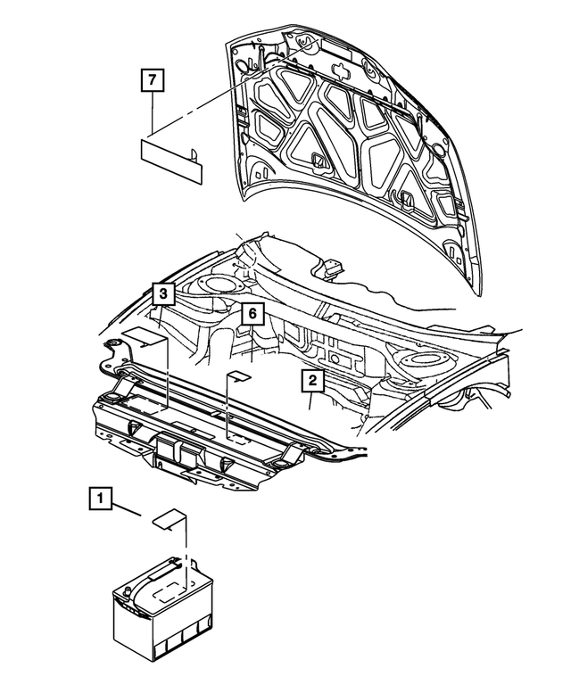 68470443AA - : Vehicle Emission Control Information Label for Mopar Image