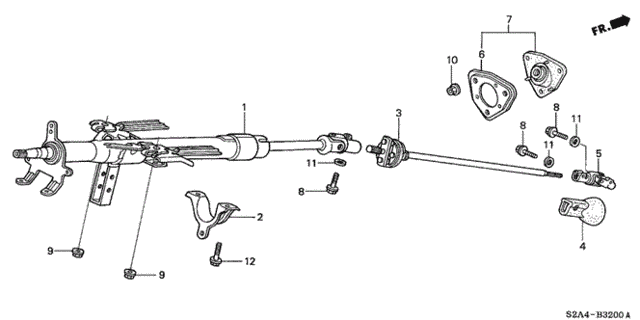 Steering Column for 2002 Honda S2000 #0