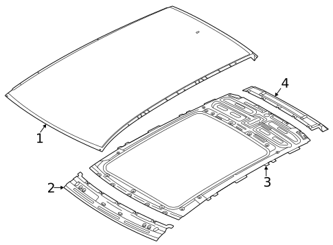 Roof & Components for 2023 Genesis GV70 #1