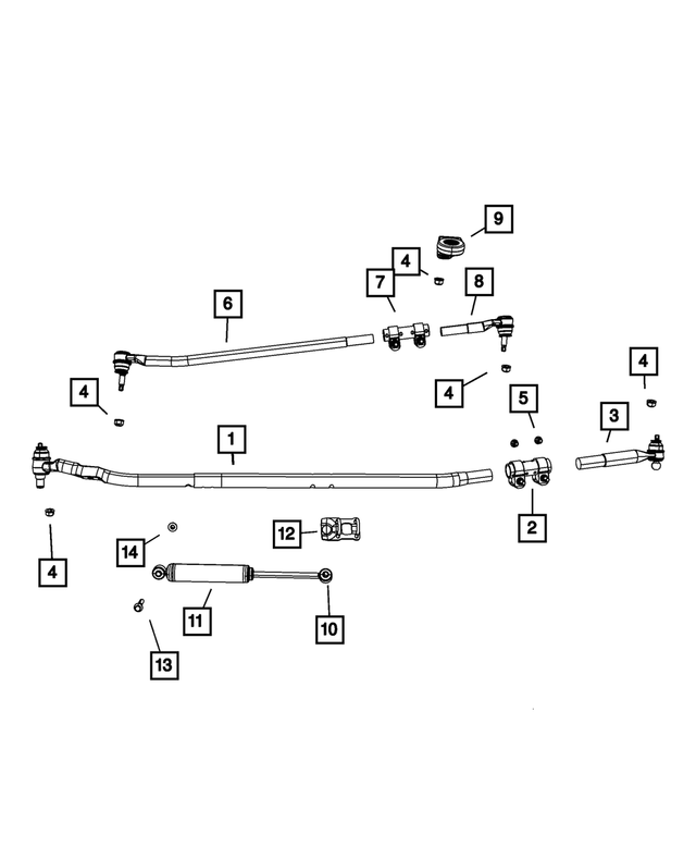 5086144AC - Steering: Tie Rod End Package for Mopar Image image