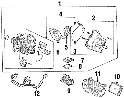 Distributor for 1997 Acura CL #0