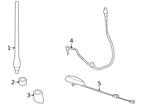 Antenna & Radio for 2008 Mitsubishi Raider #0