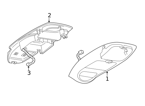 Overhead Console for 2003 Ford F-150 #1