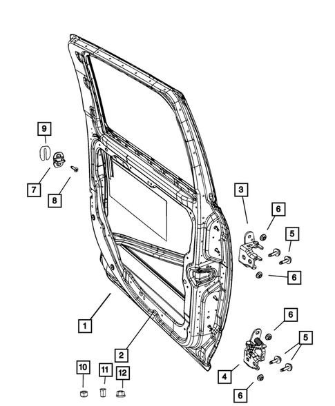 Rear Door for 2024 Ram 3500 #2