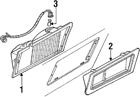 Corner & Side Marker Lamps for 1986 Lincoln Town Car #0