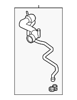 17127595252 - Cooling System: Upper Hose for BMW: 530i, 540i, 550i, 550i GT, 550i GT xDrive, 550i xDrive, 650i, 650i Gran Coupe, 650i xDrive, 650i xDrive Gran Coupe, 750i, 750i xDrive, 750Li, 750Li xDrive Image