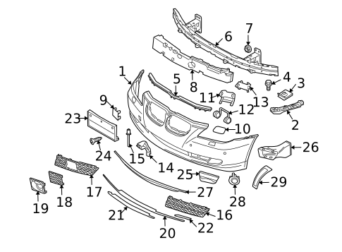 Bumper & Components - Front for 2008 BMW 535xi #0