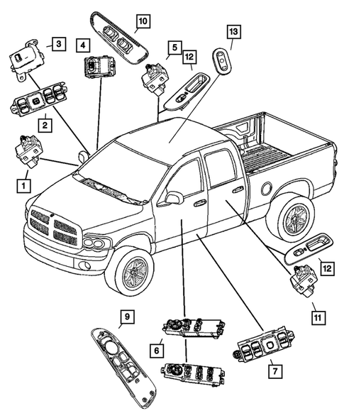 Switches for 2006 Dodge Ram 2500 #1