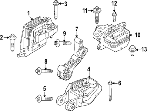 Engine & Trans Mounting for 2025 BMW 228 xDrive Gran Coupe #0