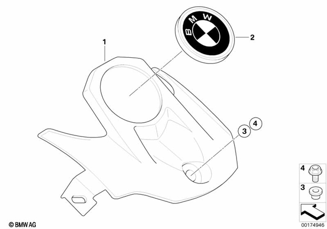 46637713244 - : Badge Holder Badge Holder for BMW-Motorrad Image