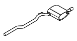 18308627281 - Exhaust: Rear Muffler for Mini Image