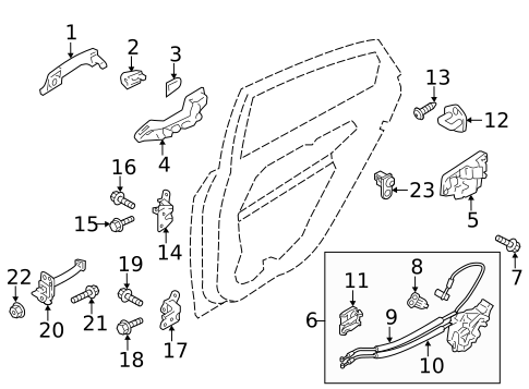 Lock & Hardware for 2011 Kia Optima #3