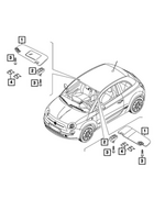 7TN89MS7AA - Interior Trim: Visor, Left for Mopar Image