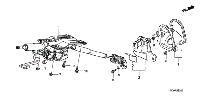 Steering Column for 2007 Honda Accord #0
