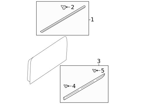Exterior Trim - Front Door for 2006 Subaru Legacy #0