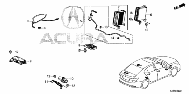 Radio Antenna for 2016 Acura TLX #0