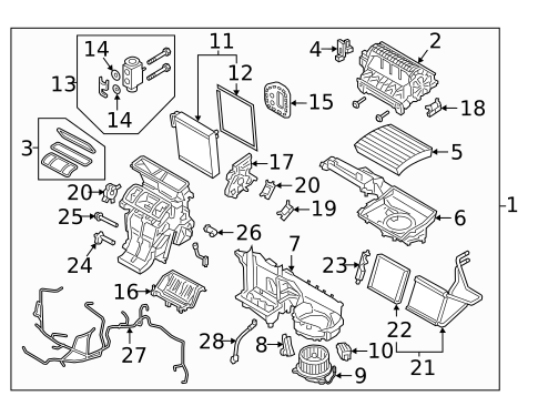 Evaporator & Heater Components for 2022 Volvo XC40 Recharge #2