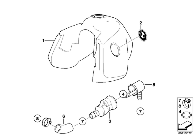 16127175977 - : Fuel Hose for BMW-Motorrad Image