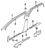 94060AC100ML - : Sill Cover for Subaru Image