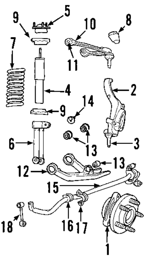 Suspension Components for 2012 Jeep Liberty #1